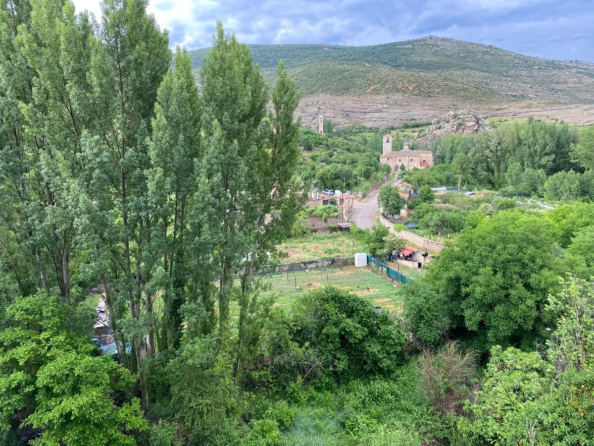 Valle del río Cidacos visto desde el pueblo